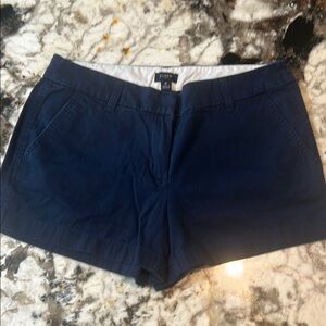 J. Crew Blue Khaki Shorts Tailored Cotton Blend Women’s size 6